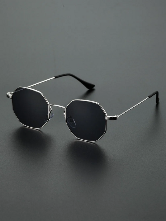 Men Geometric Frame Fashion Glasses