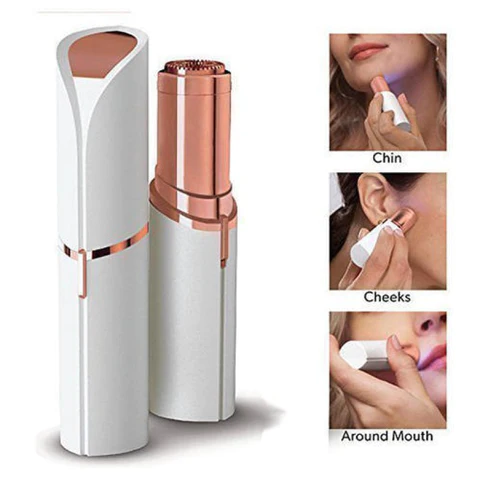 Flawless Hair Remover for Women - Painless Facial Hair Removal Trimmer Precision Eyebrow Shaping, Pocket Size Hair Removing Machine