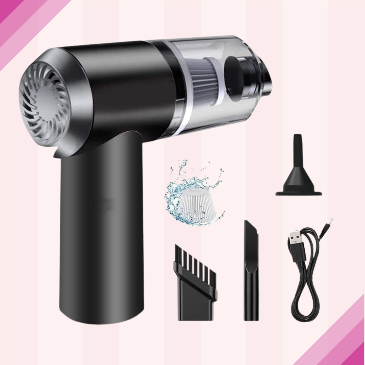 3-in-1 Handheld Vacuum Cleaner – Portable Wireless Cleaning Device