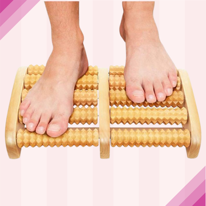 Wooden Foot Roller for Plantar Fasciitis & Foot Pain Relief