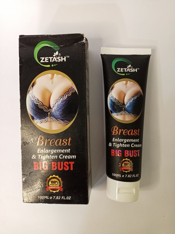 "Zetash Breast Enlargement & Tightening Cream - Big Bust Formula, 100ml - Image 2