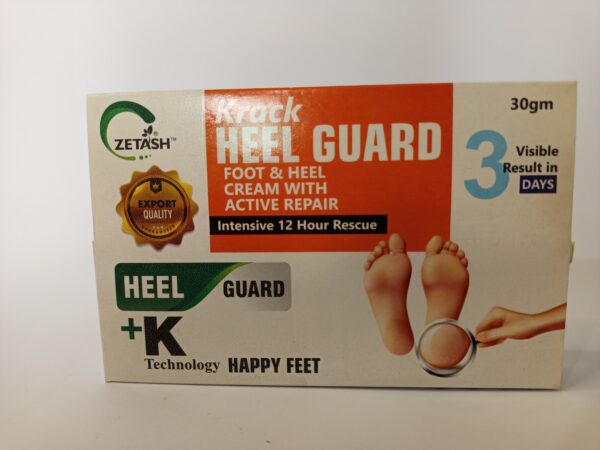 Krack Heel Guard Foot & Heel Cream with Active Repair - Intensive 12-Hour Rescue for Cracked Heels, 50g - Image 2