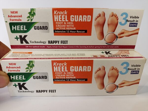 Krack Heel Guard Foot & Heel Cream with Active Repair - Intensive 12-Hour Rescue for Cracked Heels, 50g - Image 3